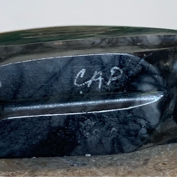 Zuni Crow Raven Fetish Clayton Panteah & Abby Quam Jasper Turquoise Heart Line - Picture 14 of 16